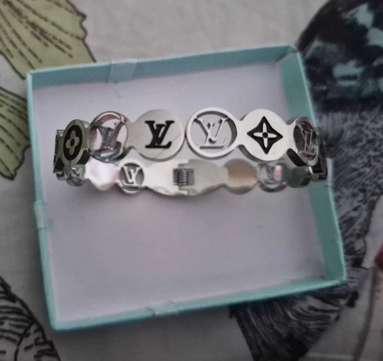 Louis Vuitton Silver Bangle Bracelet