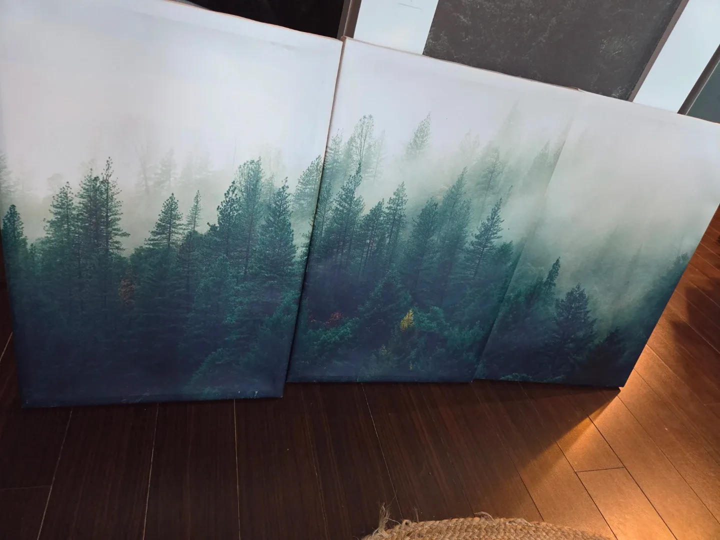 Forest Print Canvas Wall Art Set