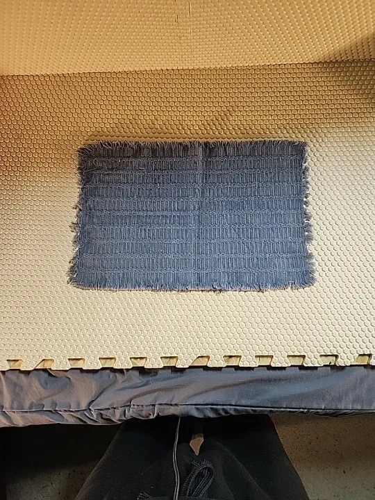 Blue Textured Place Mat