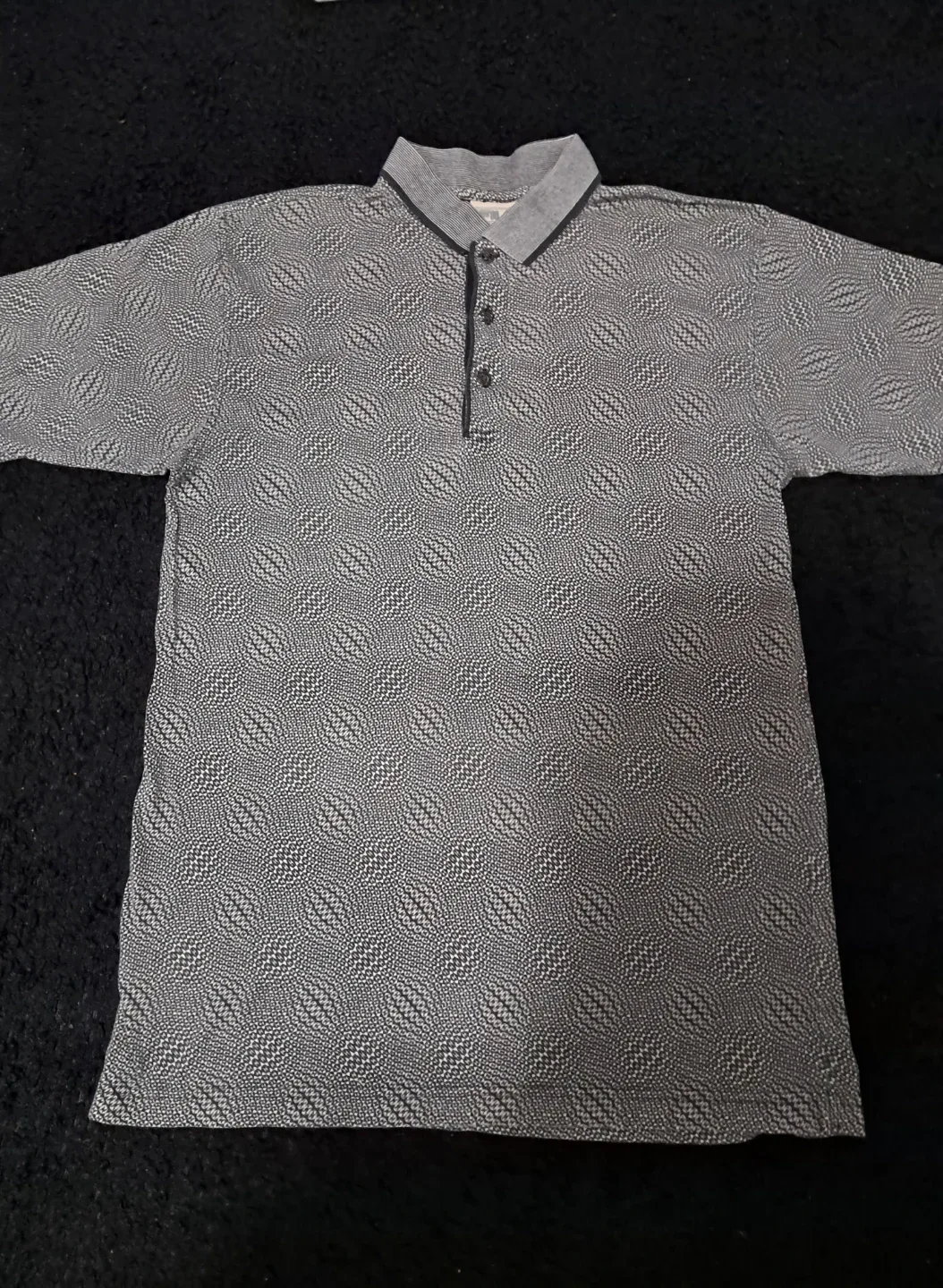 Fila Patterned Polo Shirt - Size L