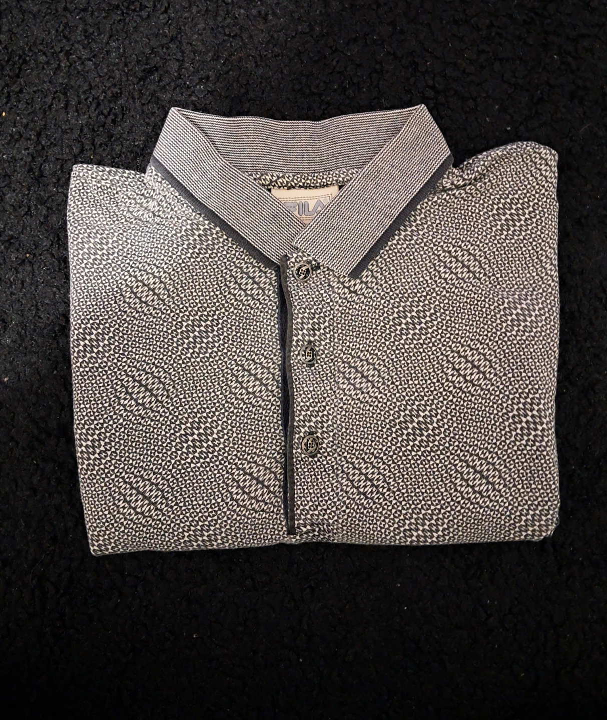 Fila Patterned Polo Shirt - Size L - photo 3