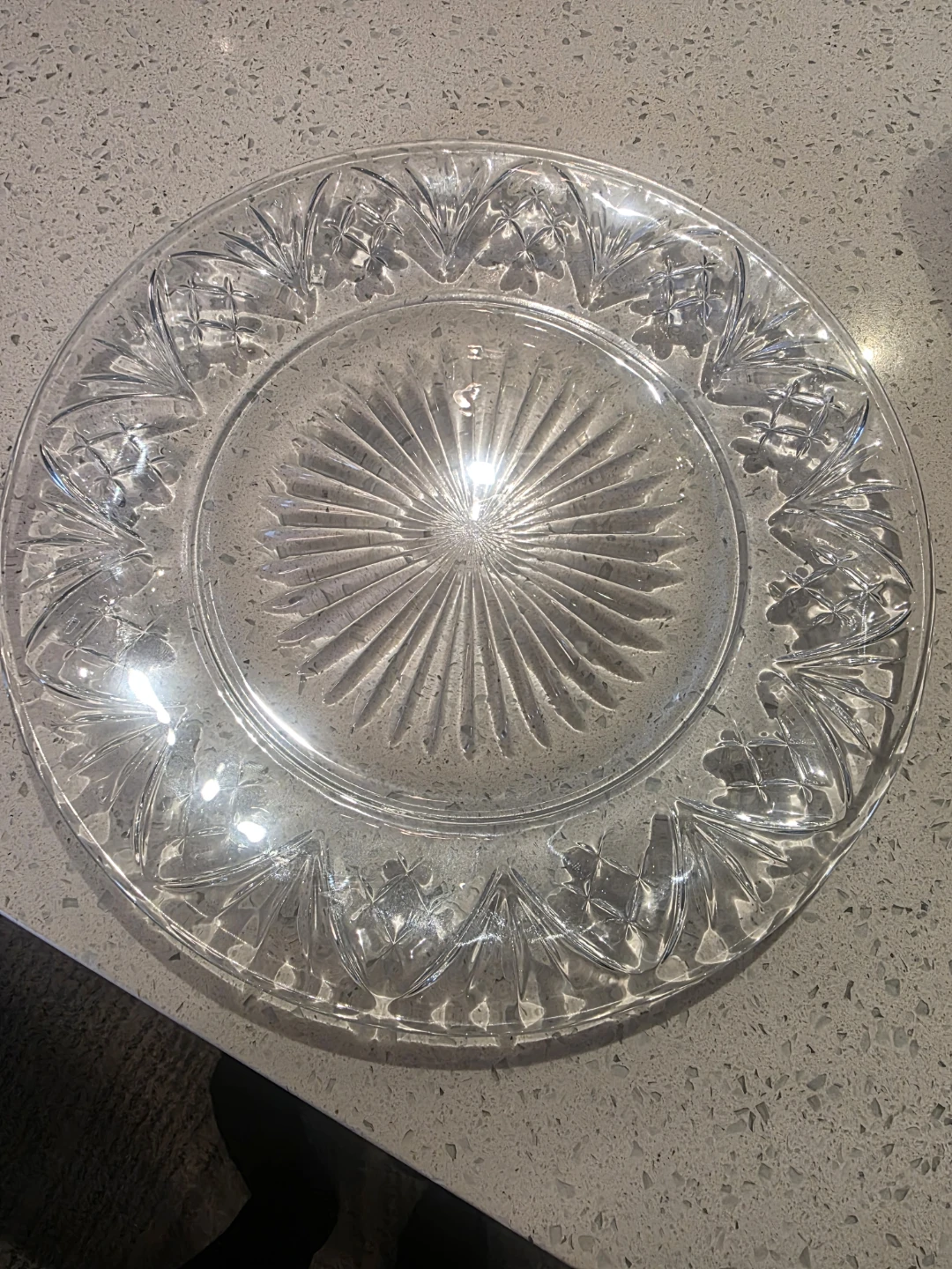 Clear Glass Decorative Plate - photo 4