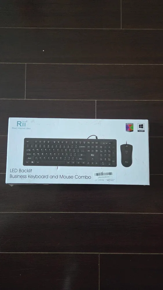 Rii RK105 RGB Keyboard and Mouse Combo - New in Box!