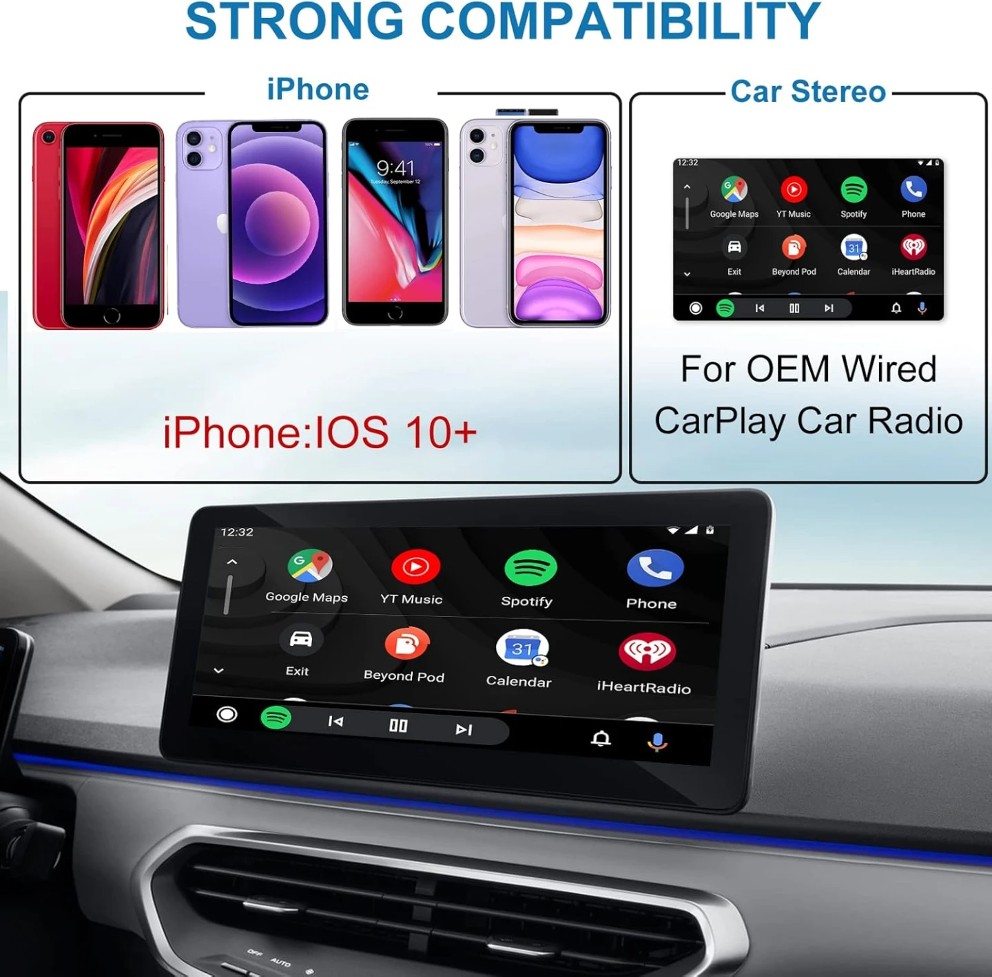 Wireless CarPlay Adapter, Wireless Car Dongle for OEM Wire - photo 4