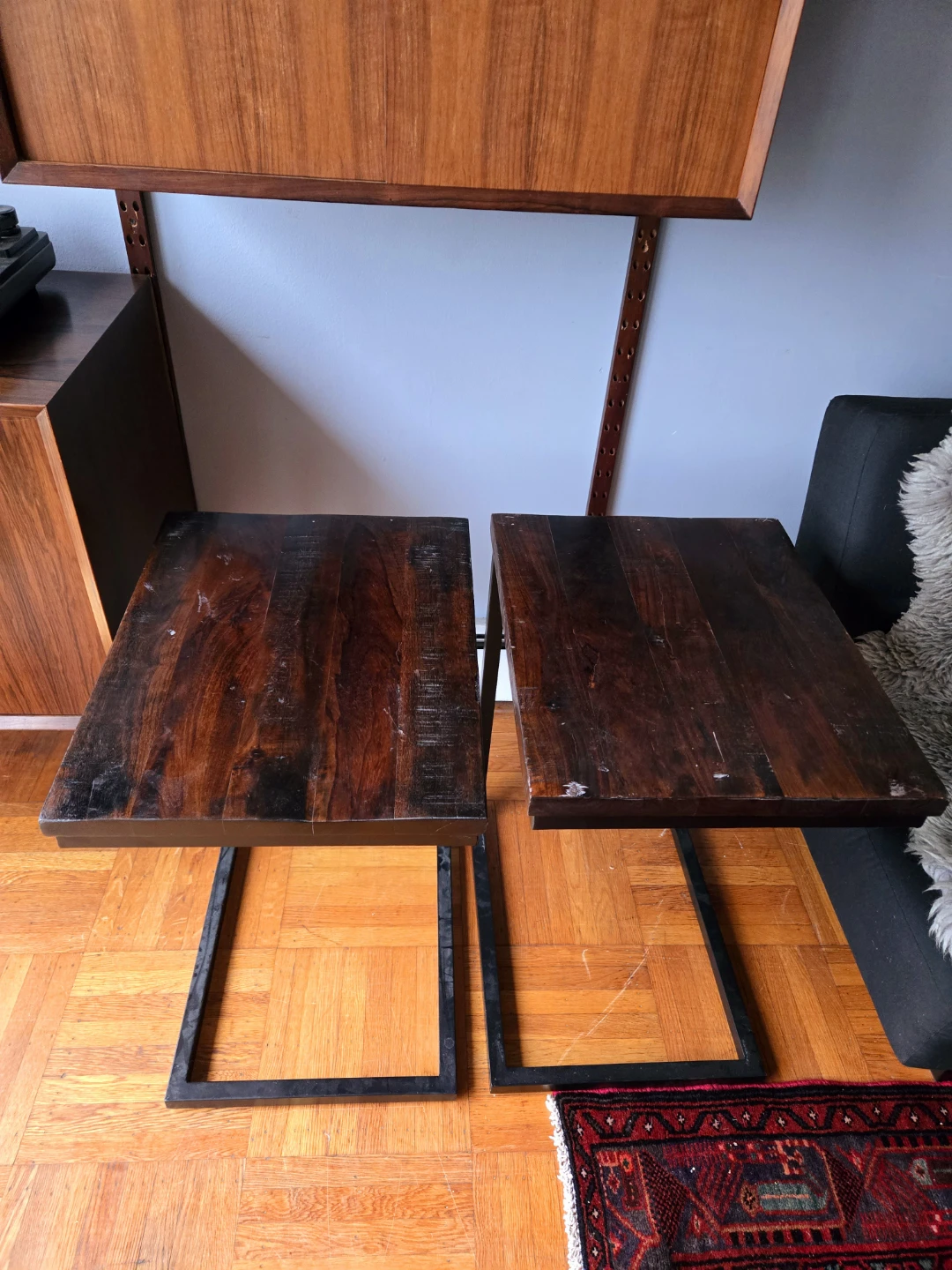 Pair Of Pier 1 Solid Wood End Tables (Price For Both) - photo 2