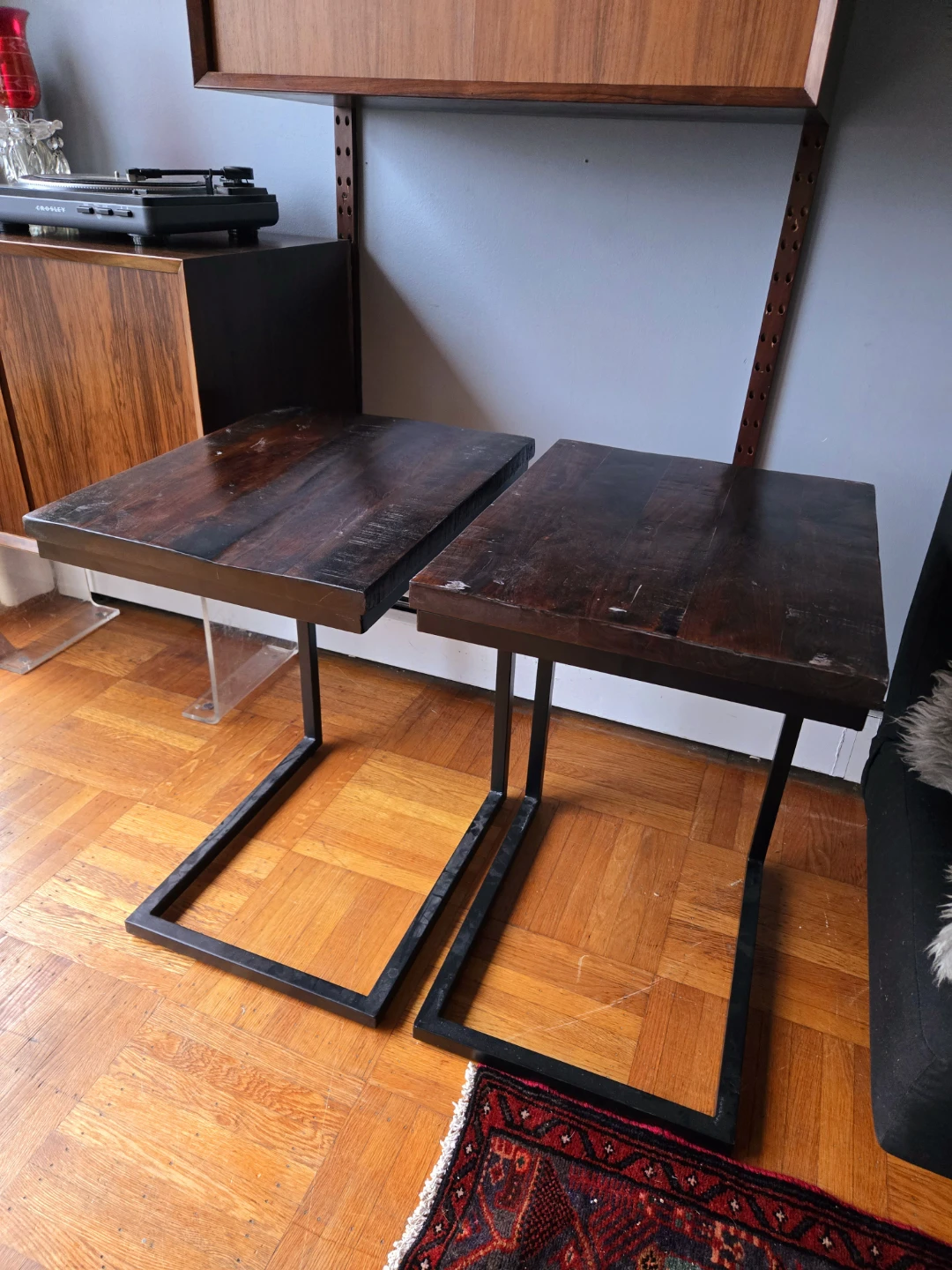Pair Of Pier 1 Solid Wood End Tables (Price For Both) - photo 3