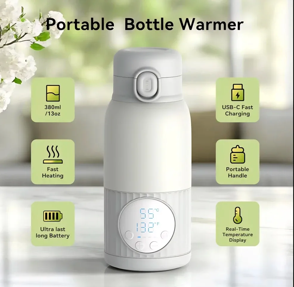 Portable Bottle Warmer - 380ml/13oz