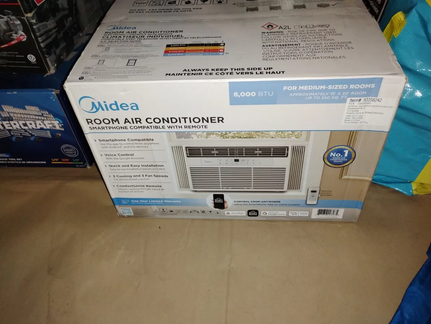 Midea 8,000 BTU Room Air Conditioner - NEW