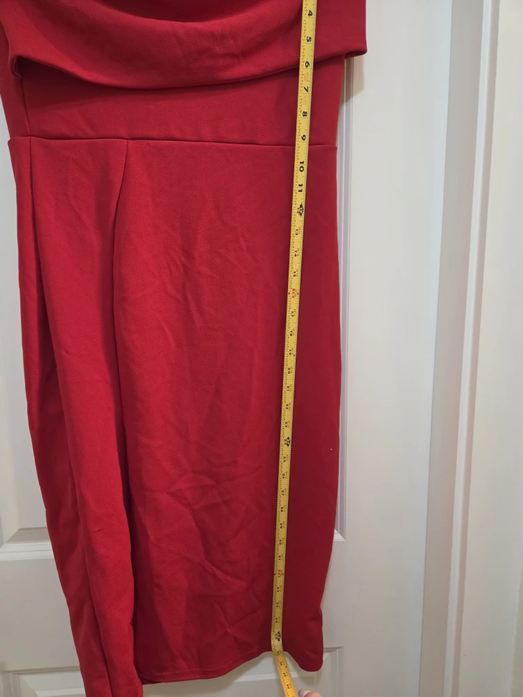#cleanout new missguided red off shoulder dress in US10 - photo 2