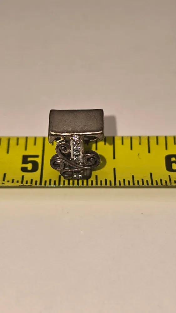925 Silver Letter T Charm #Cleanout image indicator(2)
