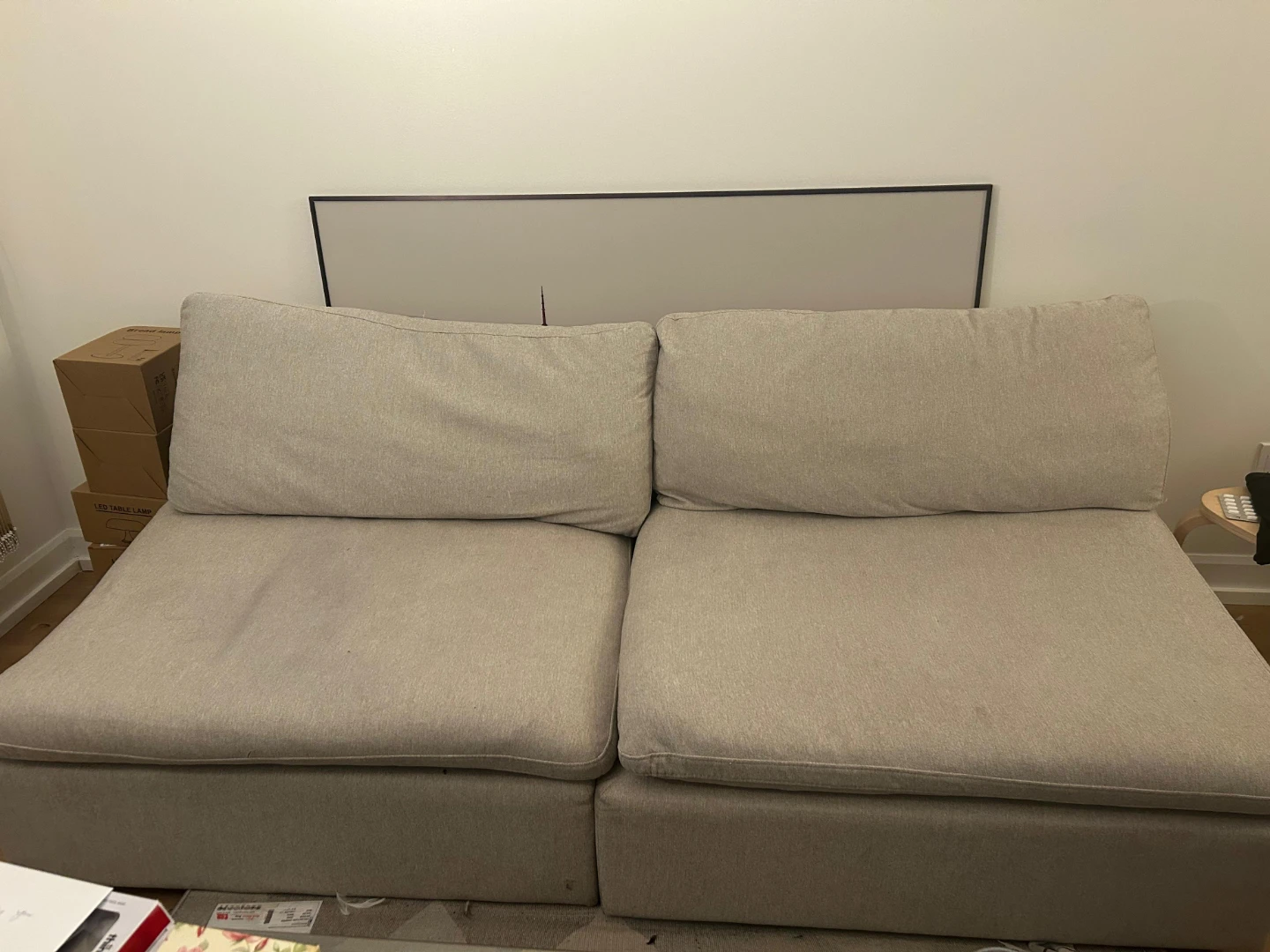 Beige Modular Sofa - photo 3