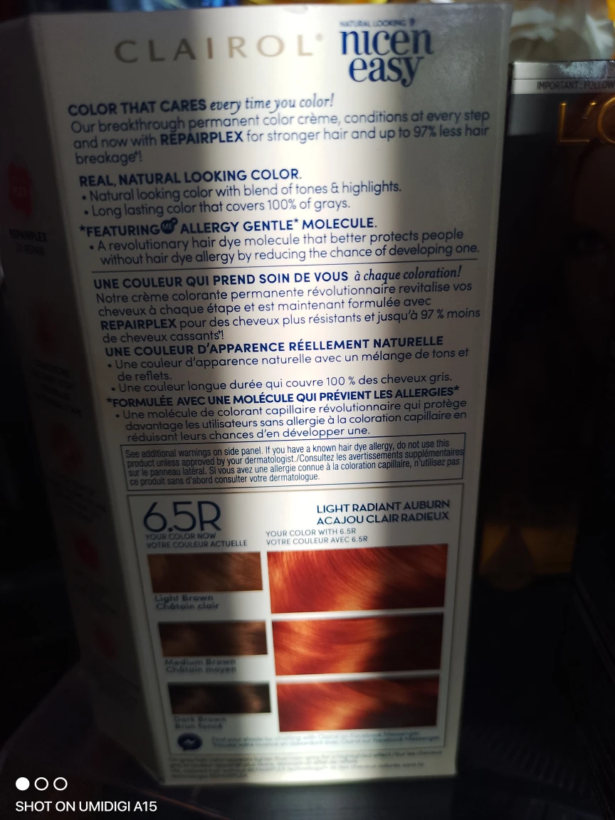 Clairol Nice'n Easy 6.5R Light Radiant Auburn - photo 2