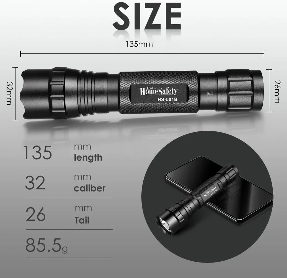 Home Safety 501B 395nm UV Flashlight - photo 2