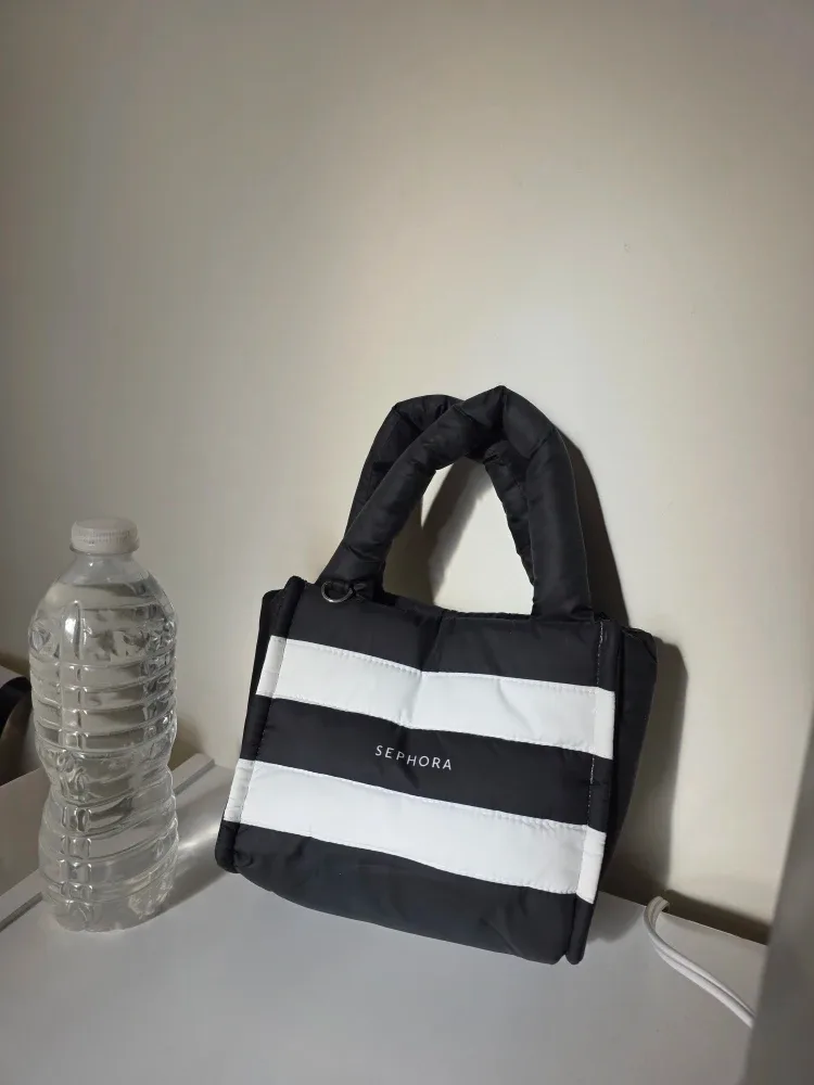 Sephora Puffy Striped Mini Tote Bag #Cleanout image indicator(2)