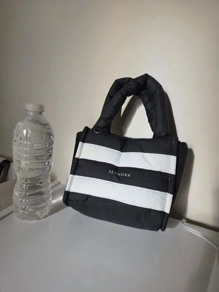 Sephora Puffy Striped Mini Tote Bag #Cleanout image indicator(3)