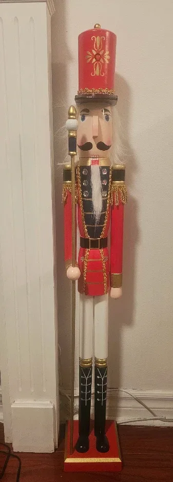 Nutcracker Figurine, Red and Black