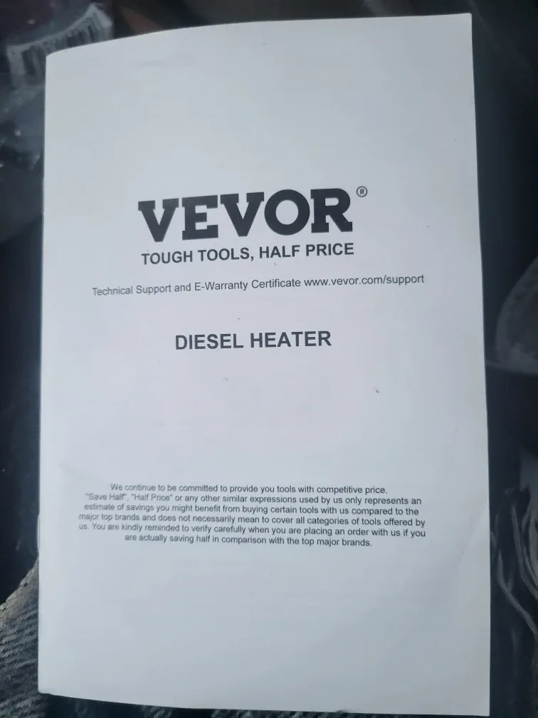 VEVOR Diesel Heater - Tough Tools, Half Price image indicator(5)
