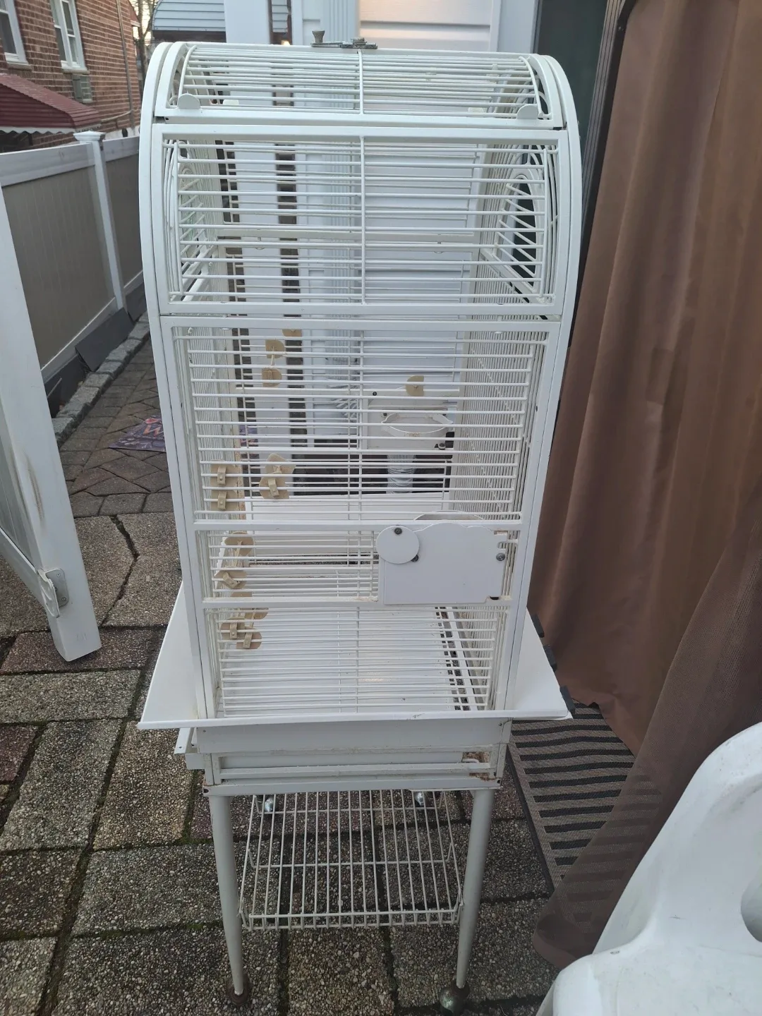 White Bird Cage with Stand image indicator(2)