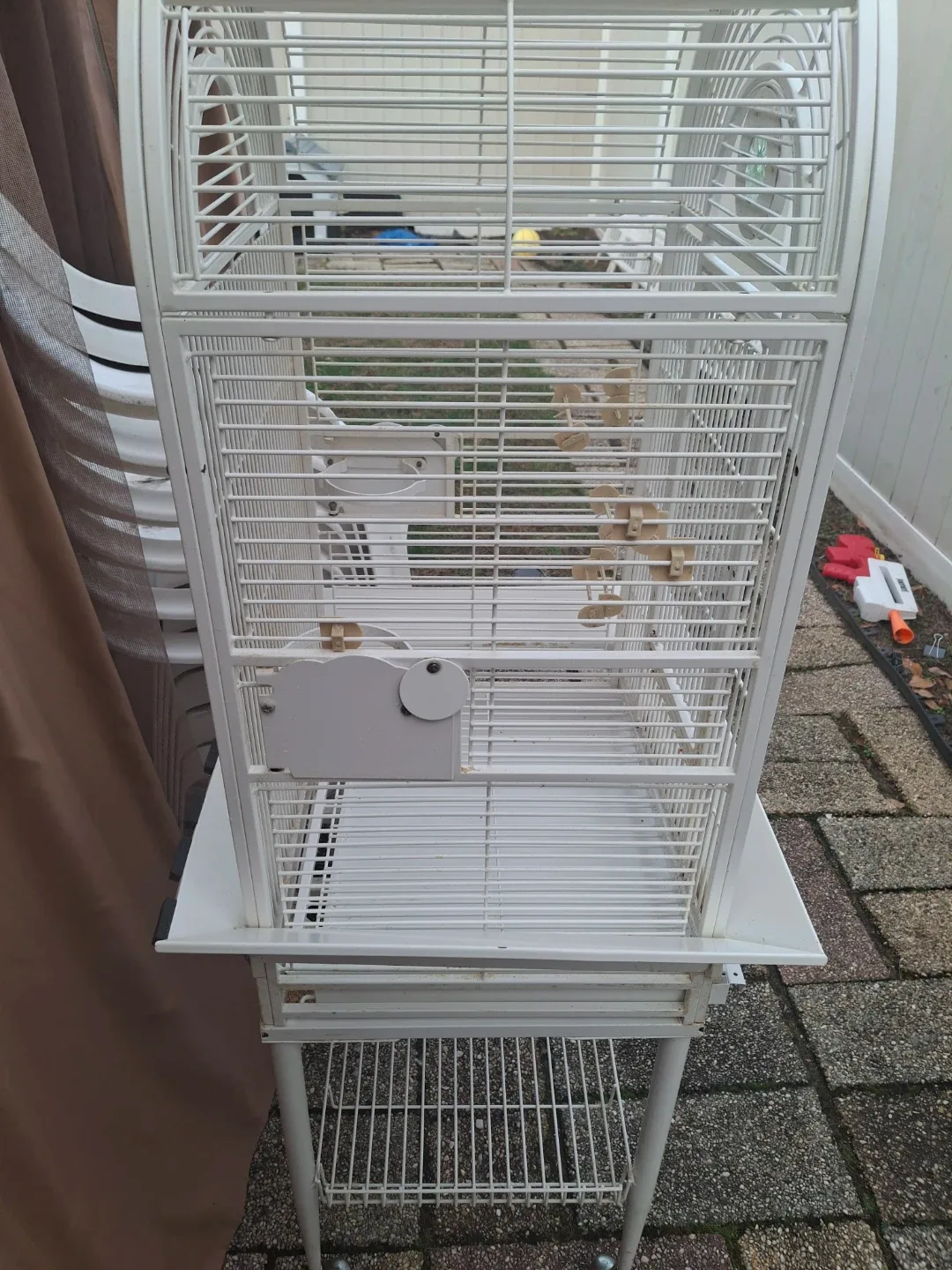 White Bird Cage with Stand image indicator(3)