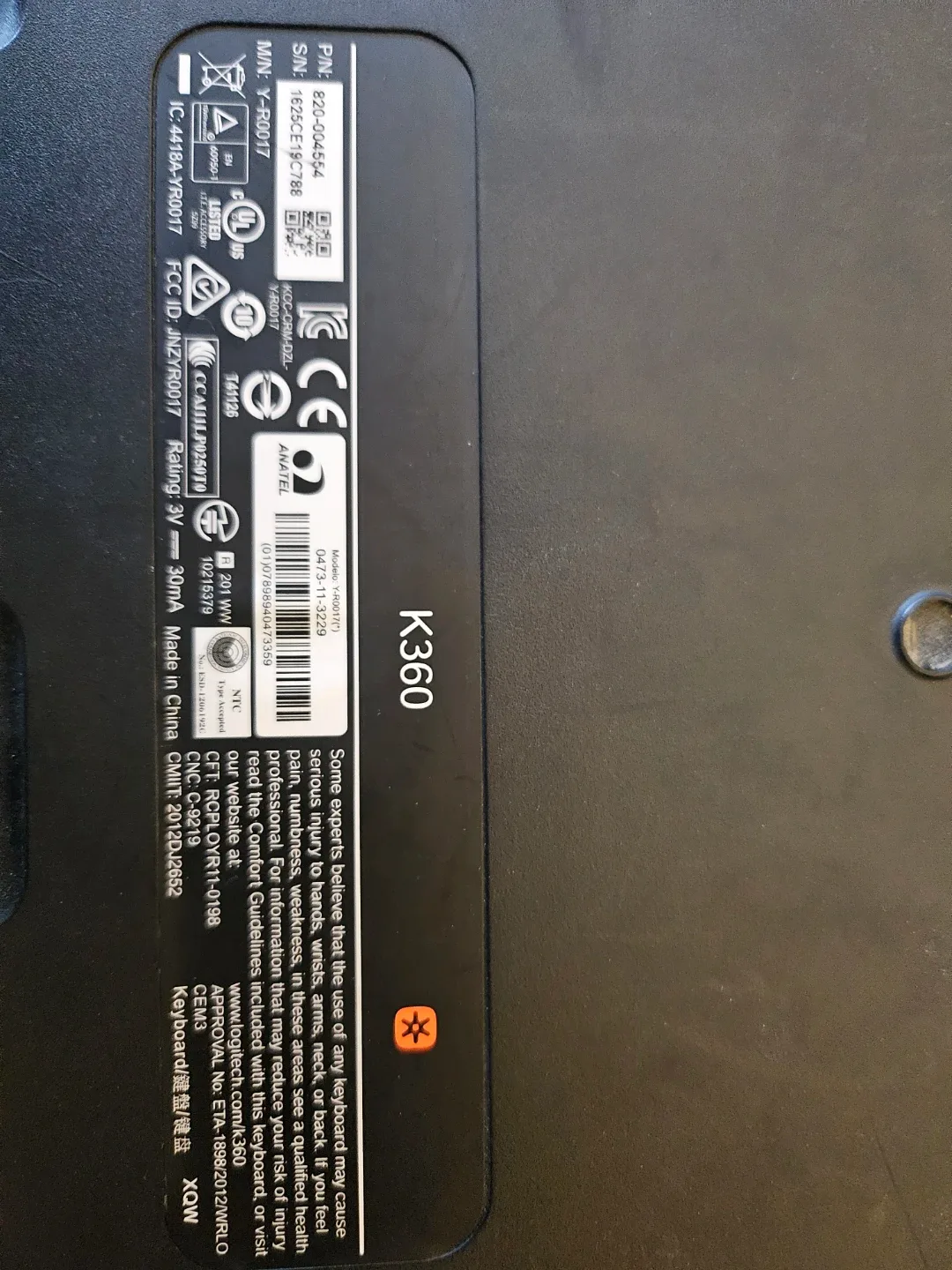 Logitech K360 Wireless Keyboard - Compact Design image indicator(2)