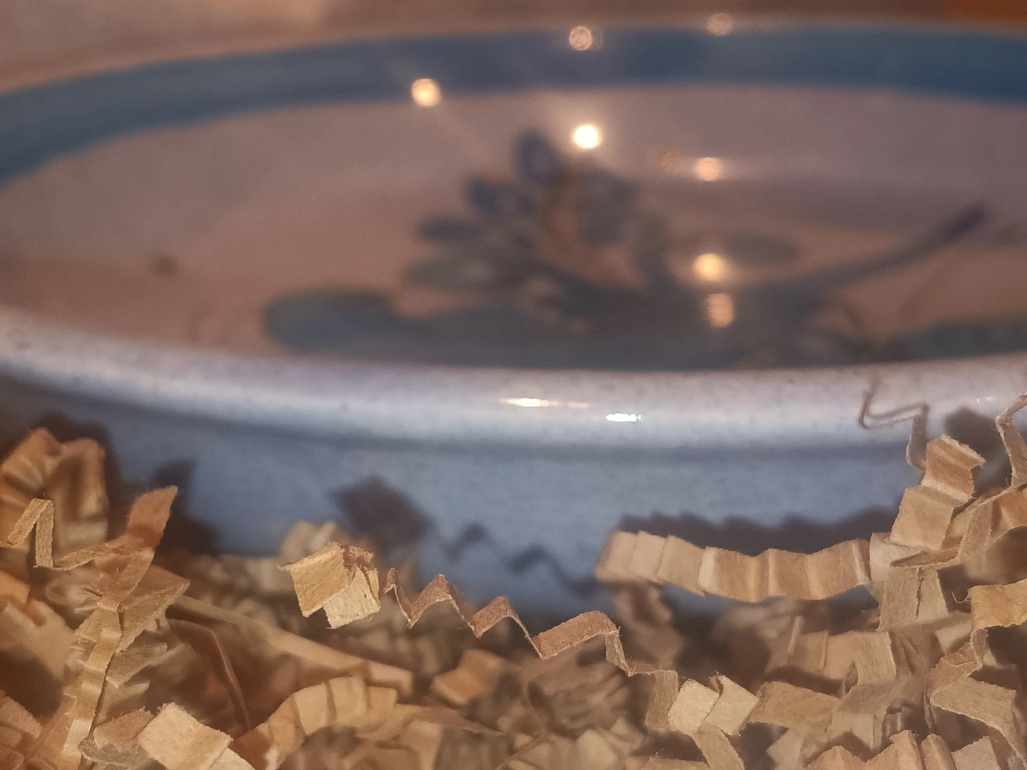 Hand-Painted Mexican Bowl with Bird Design - photo 4