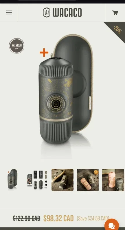 Wacaco Nanopresso Portable Espresso Maker image indicator(6)