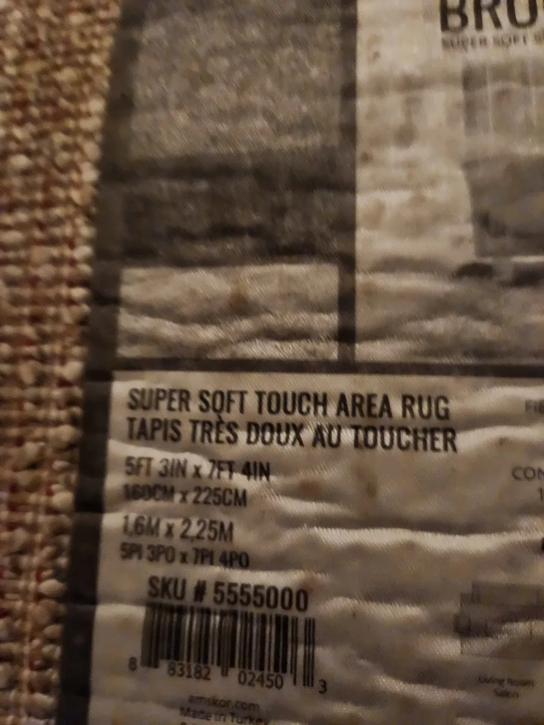 Brooklyn Super Soft Shag Area Rug 5ft 3in x 7ft 4in image indicator(5)