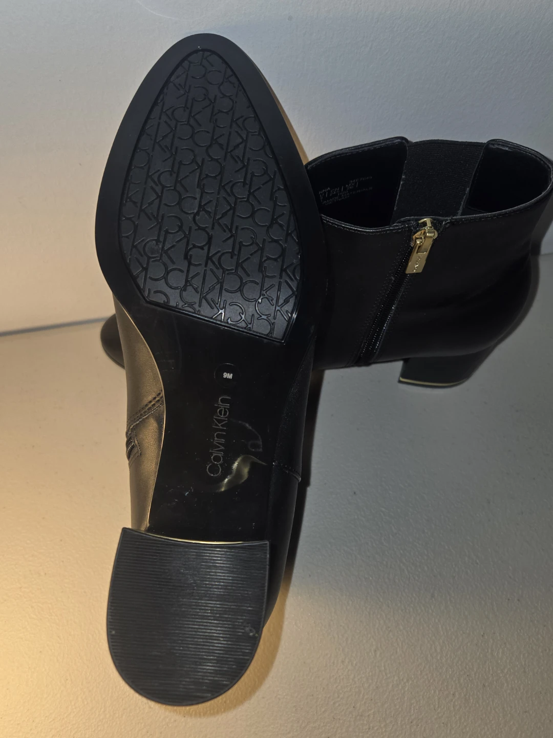 Calvin Klein Black Ankle Boots - Size 9M - photo 4