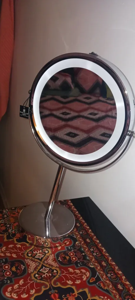 Danielle Chrome LED Makeup Mirror with light $15 image indicator(2)