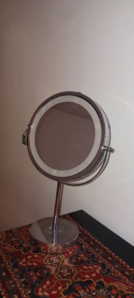 Danielle Chrome LED Makeup Mirror with light $15 image indicator(6)