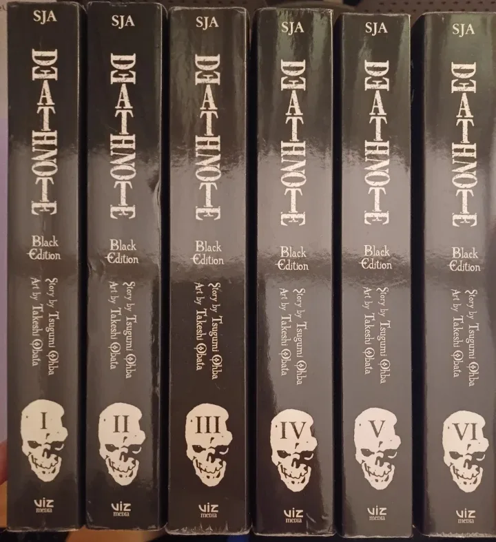 Death Note Black Edition Manga Volumes 1-6