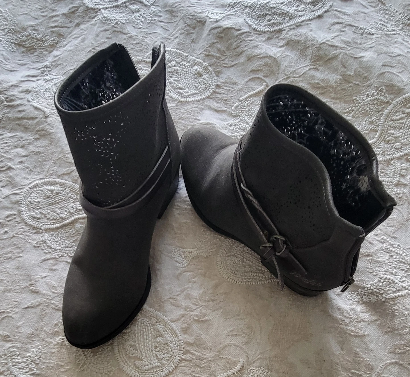 Soft Gray Journee Collection Ankle Boots