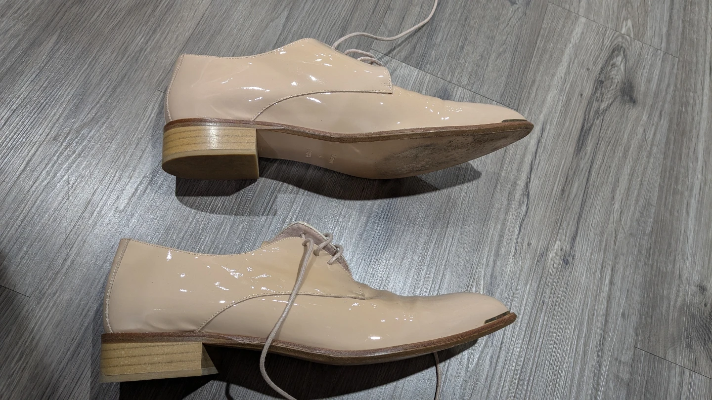 Uterque Patent Leather Oxford Shoes - Size 41 - photo 3