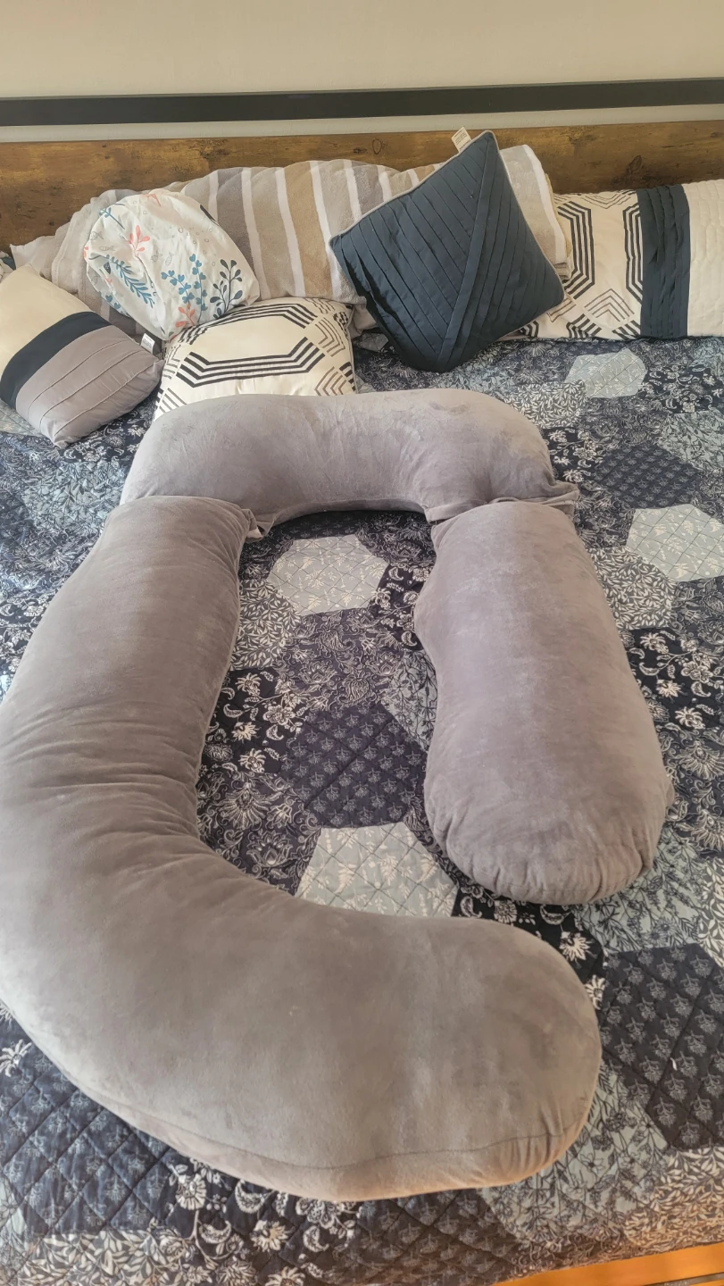 Gray Full Body Pregnancy Pillow - 60" x 30"