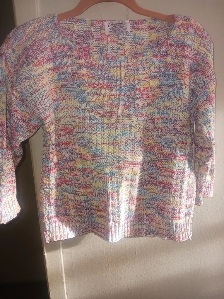 #cleanout Chris Ann Originals Cotton Knit Sweater