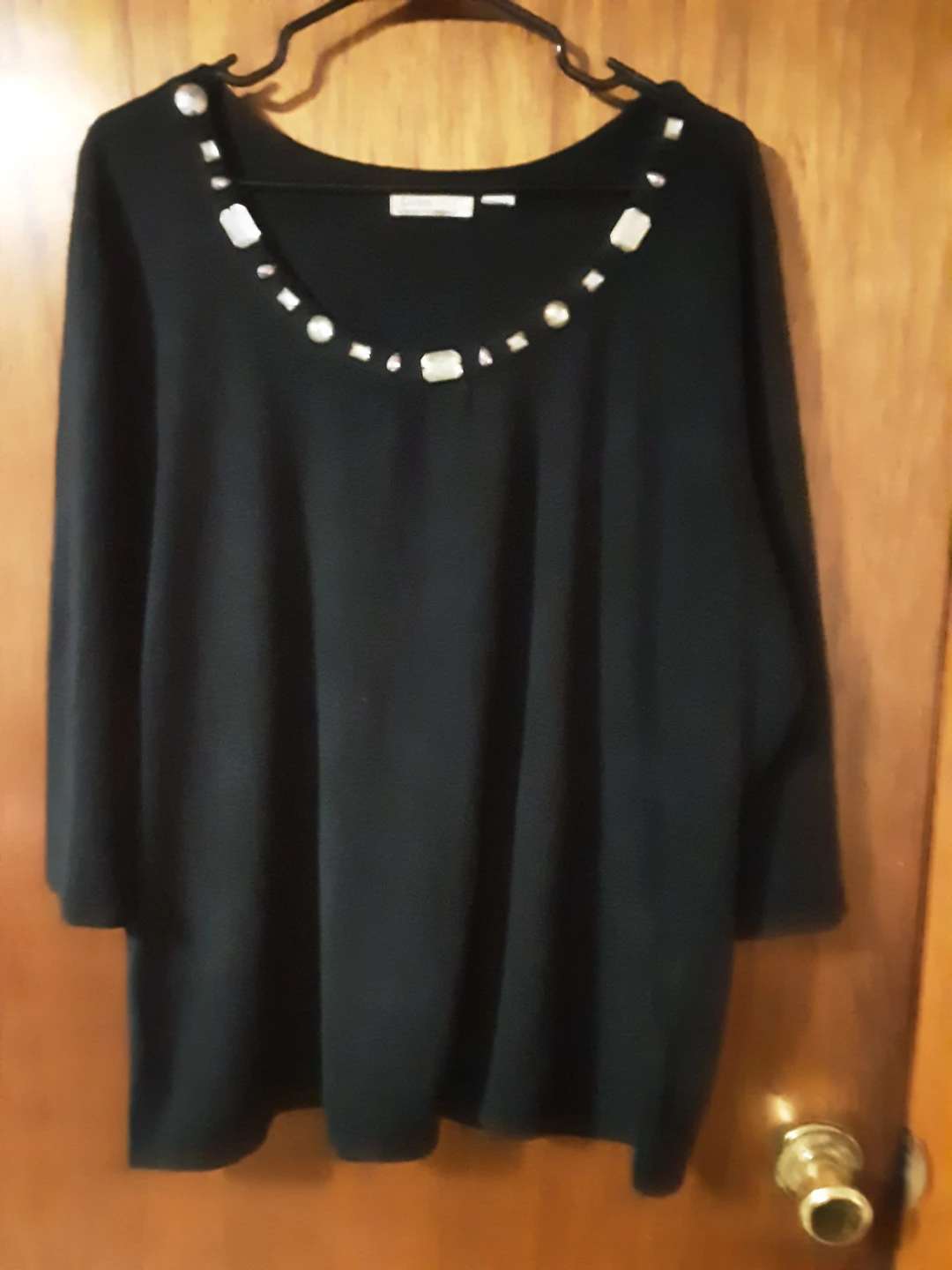 Cato Fashions Black Embellished Top
