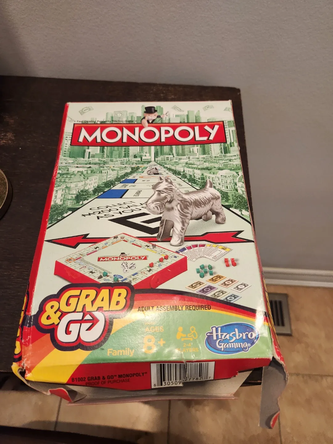 Monopoly Grab & Go Travel Board Game