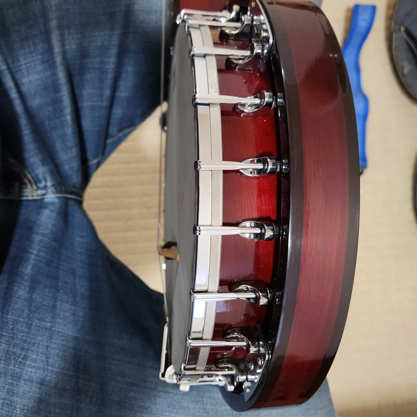 Vintage Hondo 5 string Banjo with Case + image indicator(8)