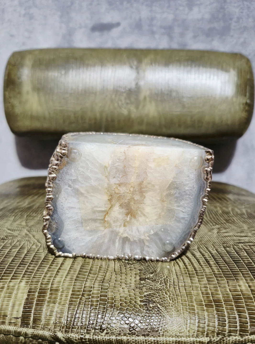 Copper Melt Covered Agate - photo 2