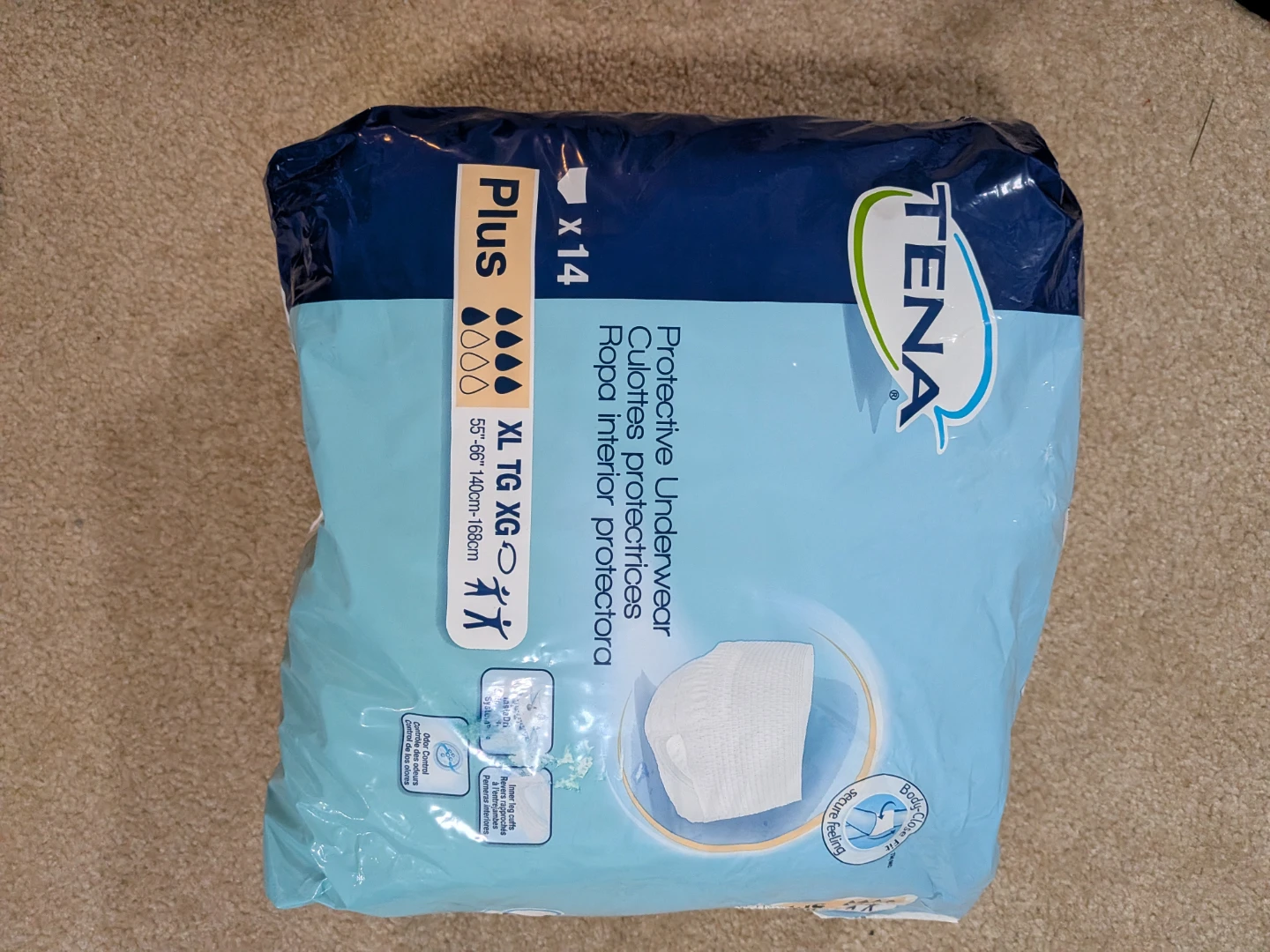 TENA Plus XL Protective Underwear x14