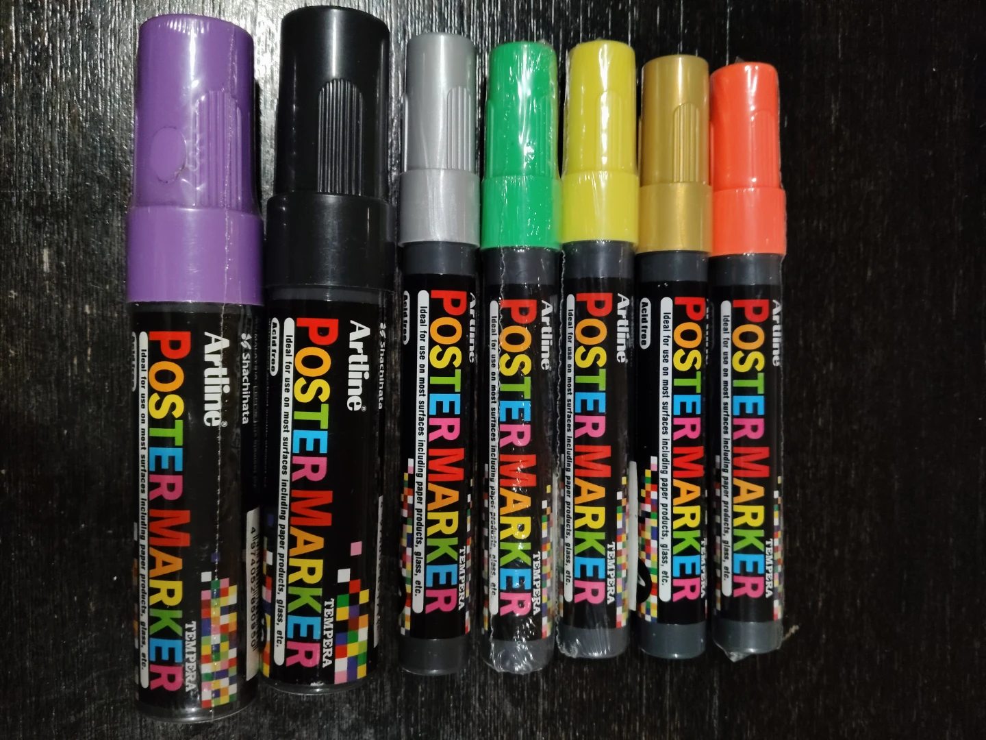 Artline Poster Markers - Set of 7 Colors
