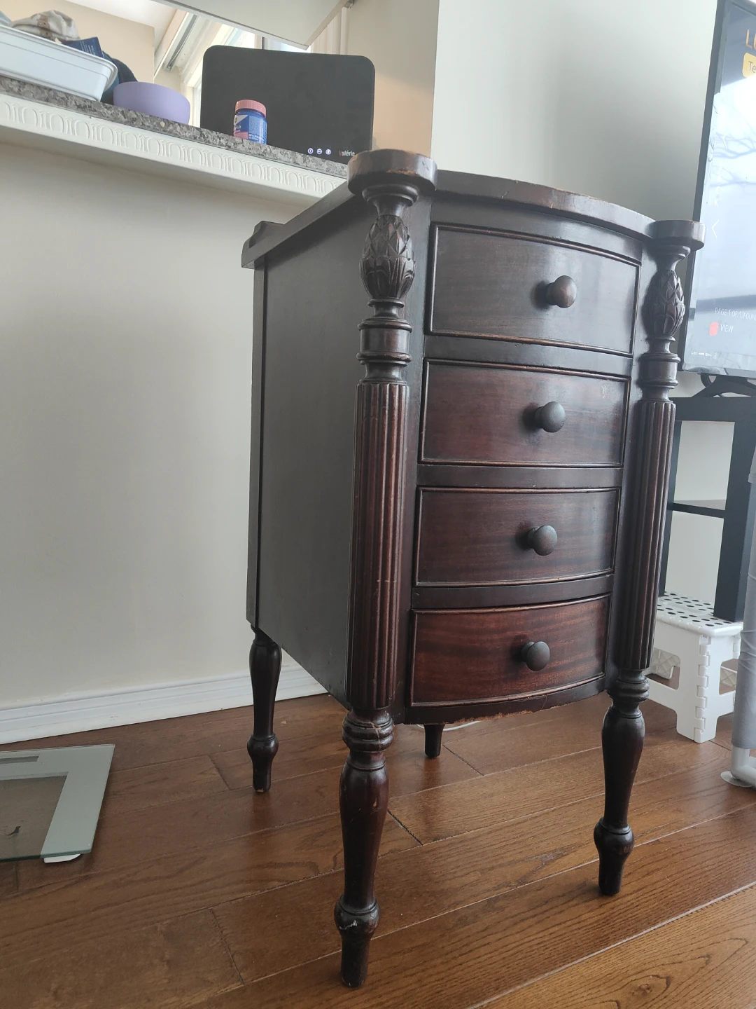 Antique Style Mahogany Side Table