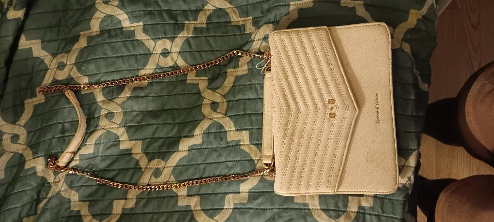 Women & Ovens Beige Chain Bag