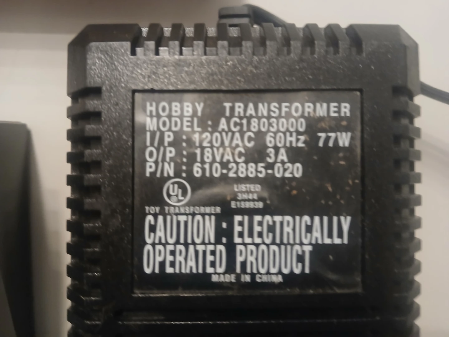 Lionel AC1803000 Hobby Transformer & Controller - photo 3