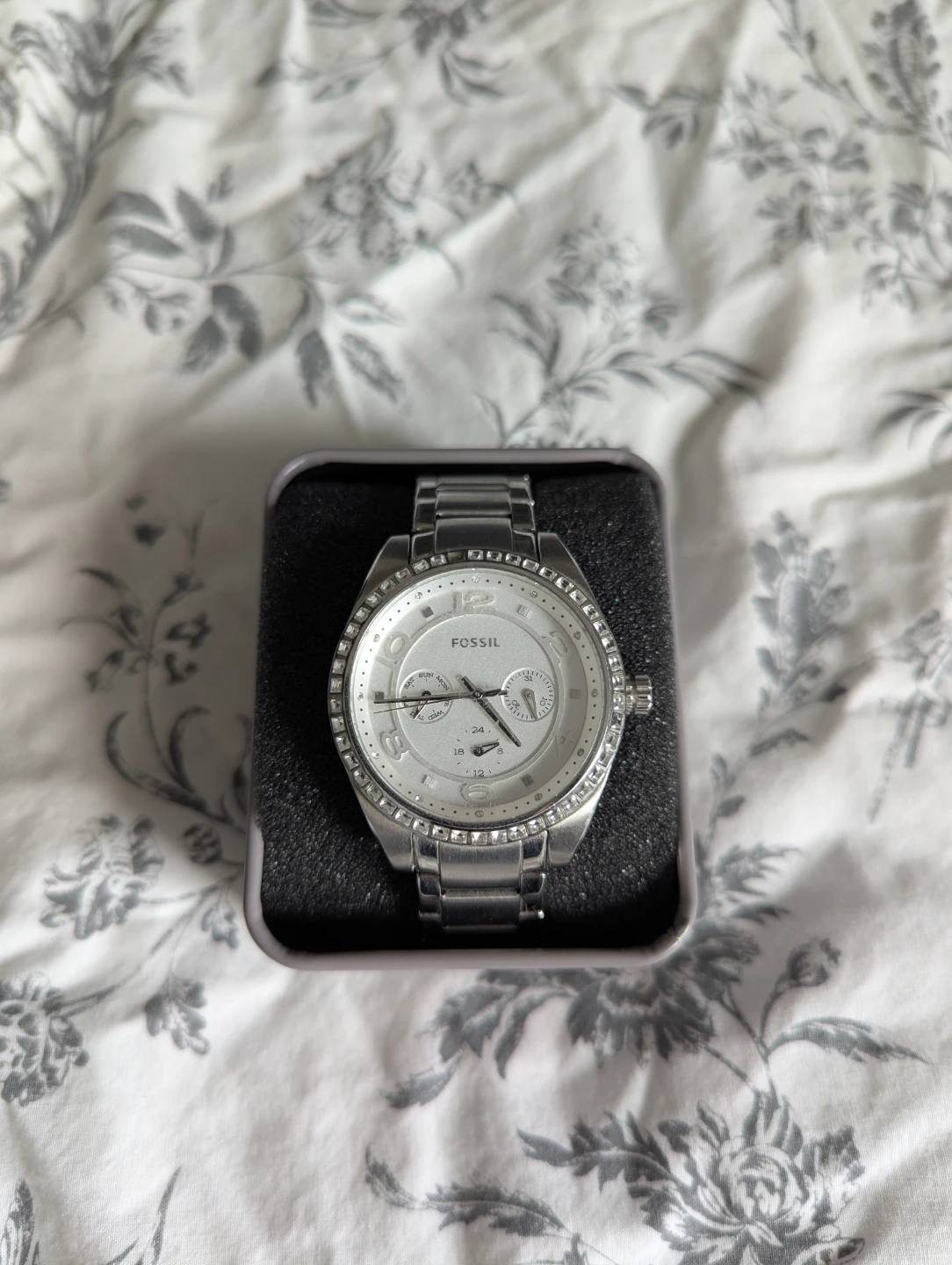 Fossil BQ1088 Silver Watch with Box
