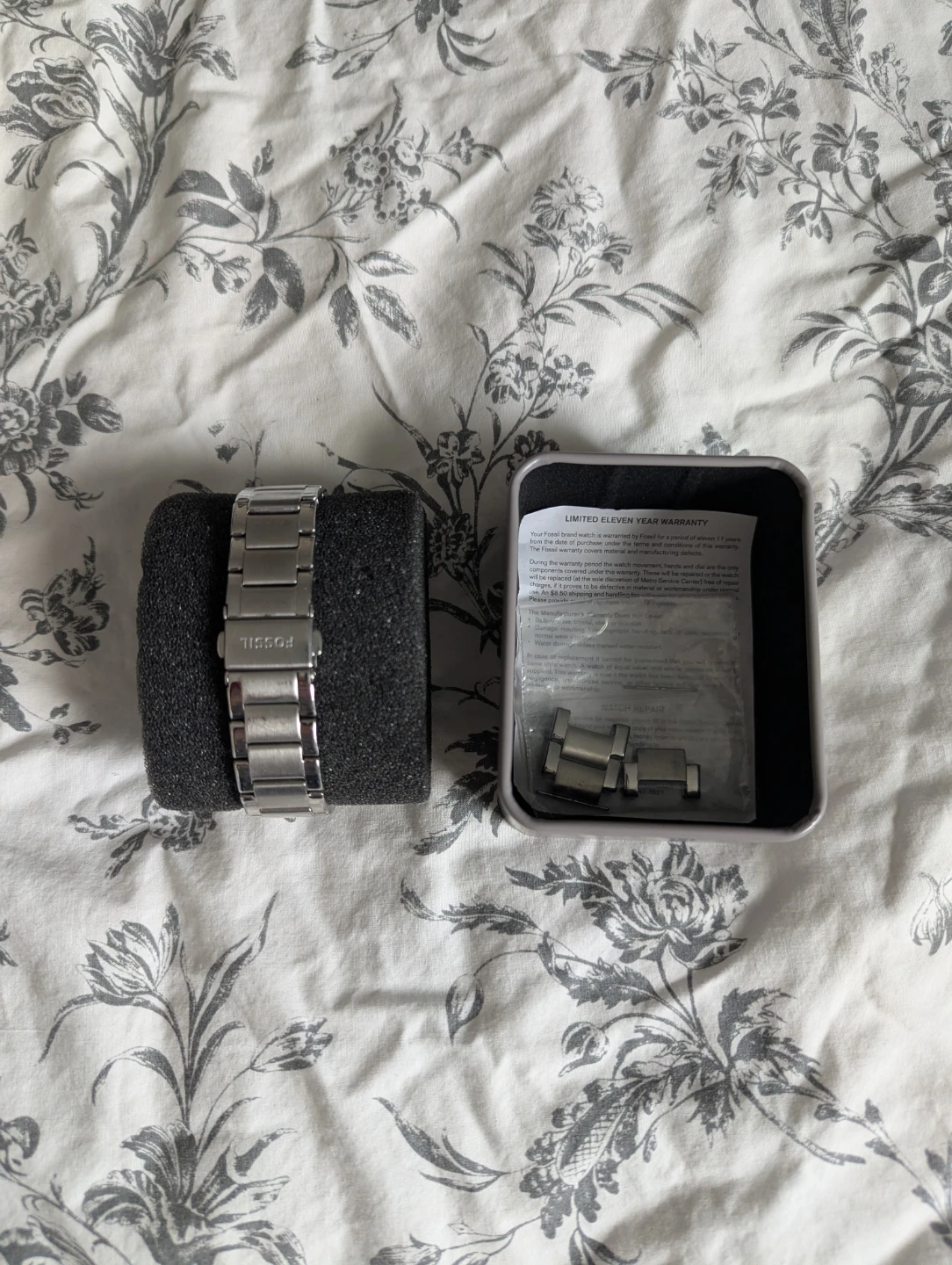 Fossil BQ1088 Silver Watch with Box - photo 2