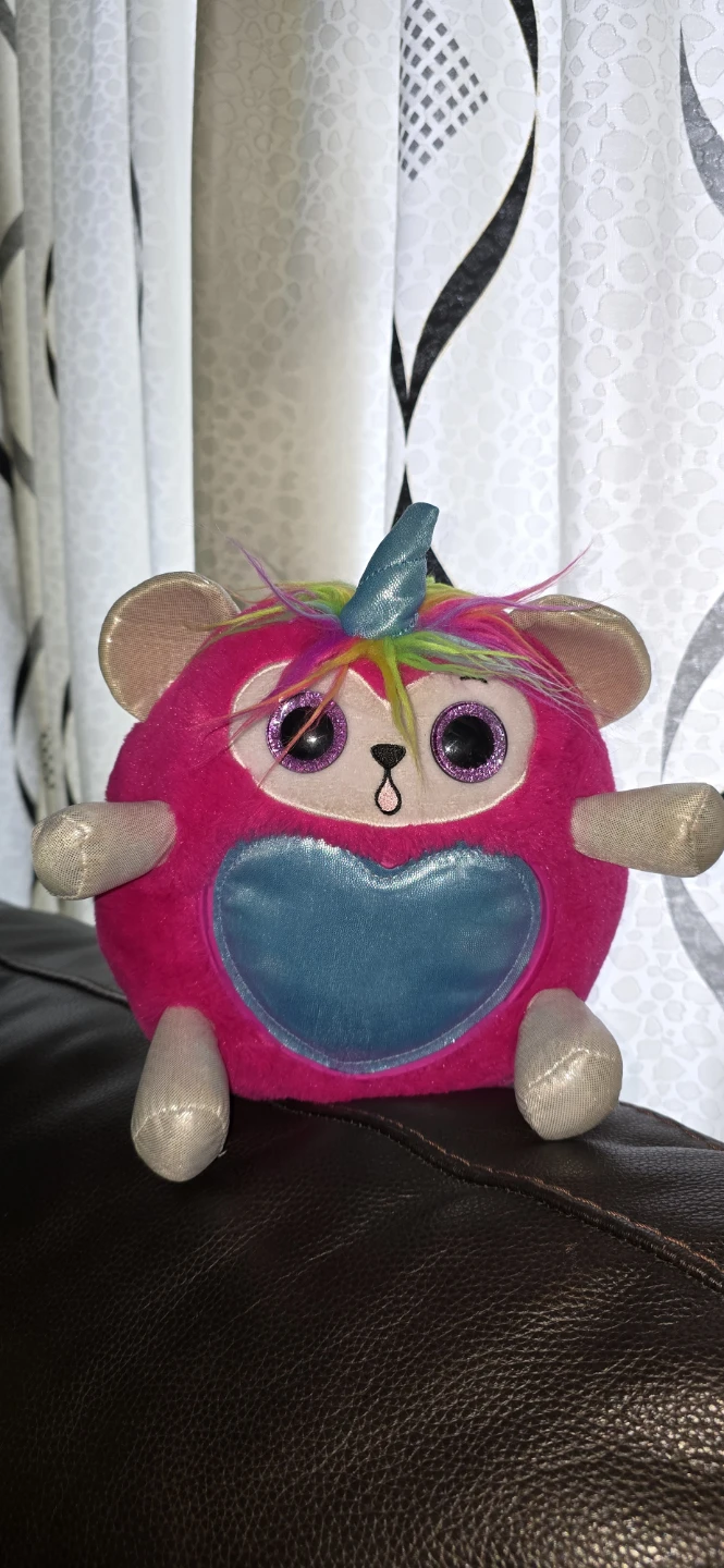 Pink Plush Toy with Butterfly