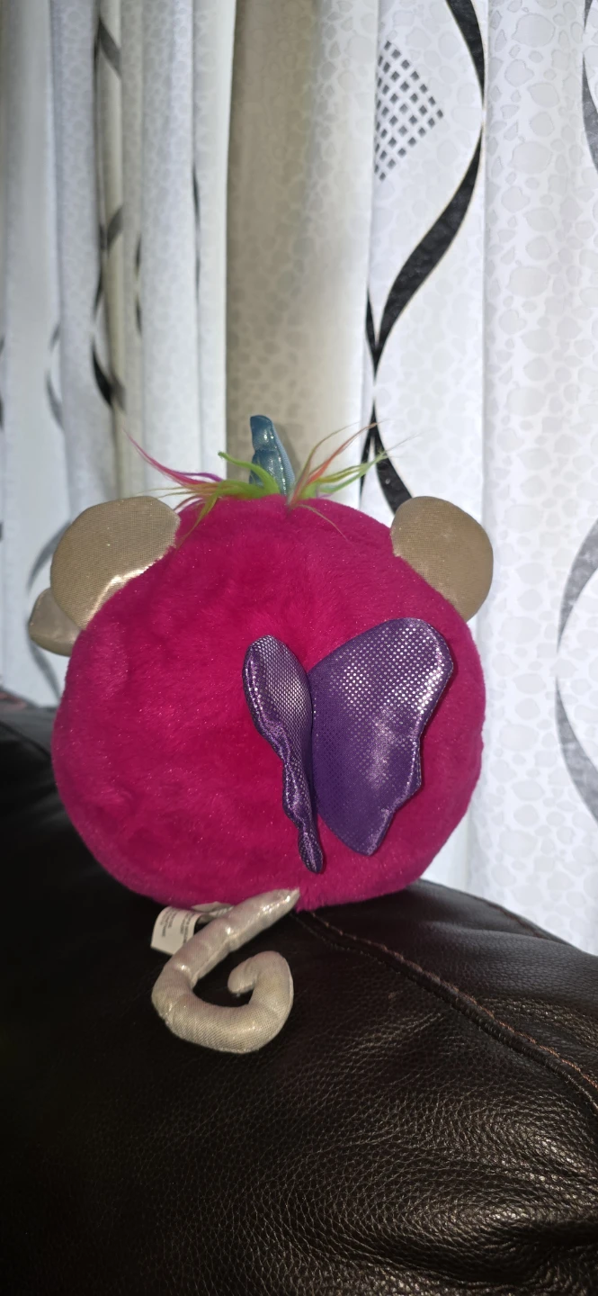 Pink Plush Toy with Butterfly - photo 2