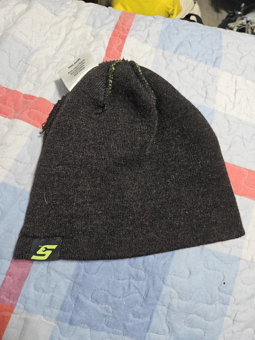 Snap-on Black/Neon Beanie - photo 2
