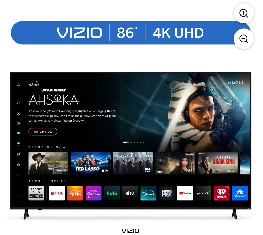 VIZIO 86 Inch 4K UHD LED Smart TV Bluetooth
